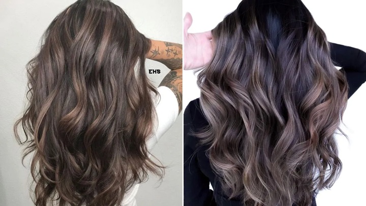 قهوه‌ای خاکستری از رنگ موی پاییزی ترند 2024