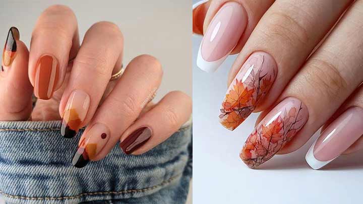 طرح ناخن پاییزی مدرن طرح ناخن پاییزی مدرن
