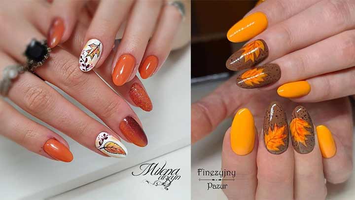 مدلهای متنوع از دیزاین ناخن پاییزی مدلهای متنوع از دیزاین ناخن پاییزی