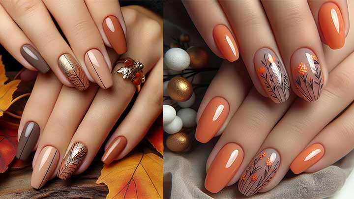 مدلهای متنوع از دیزاین ناخن پاییزی را اینجا ببینید مدلهای متنوع از دیزاین ناخن پاییزی را اینجا ببینید