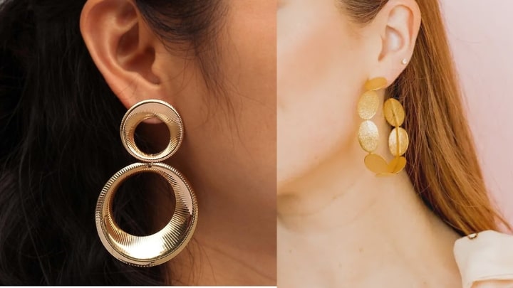 گوشوارههای درشت را باید متناسب با شکل صورت خود انتخاب کنید گوشوارههای درشت را باید متناسب با شکل صورت خود انتخاب کنید