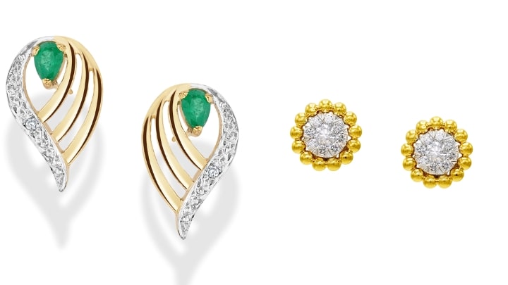 مدل های مختلف گوشوارههای طلای کلاسیک با نگین مدل های مختلف گوشوارههای طلای کلاسیک با نگین