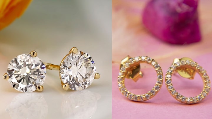 انواع گوشوارههای طلای کلاسیک با نگین انواع گوشوارههای طلای کلاسیک با نگین