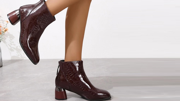 نیم بوت سماقی پاشنه دار نیم بوت سماقی پاشنه دار