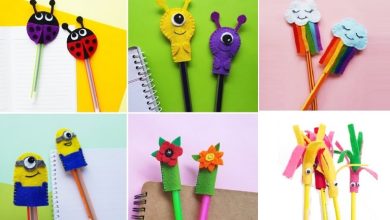 تزیین مدادهای ساده برای مدرسه با 7 ایده خلاقانه