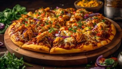 مراحل تهیه پیتزا با برنج