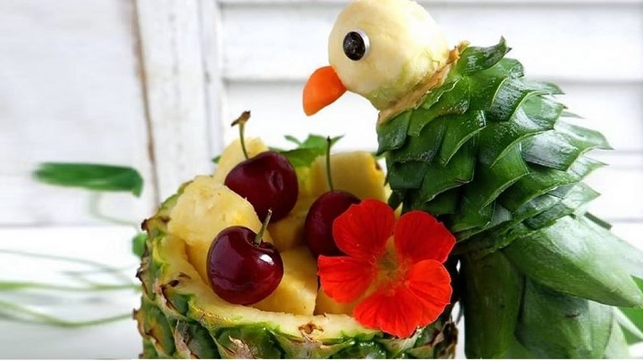 میوه آرایی با آناناس؛ پذیرایی همه پسند