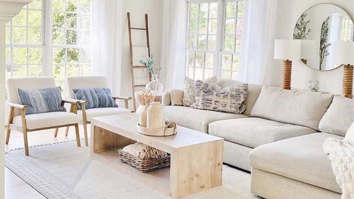 چگونه با مبل سفید، یک فضای دلنشین ایجاد کنیم؟