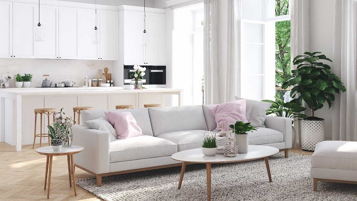 مبل سفید، بوم نقاشی خانه شما مبل سفید، بوم نقاشی خانه شما