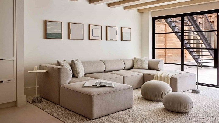 دیزاین خانه با مبل کرم دیزاین خانه با مبل کرم