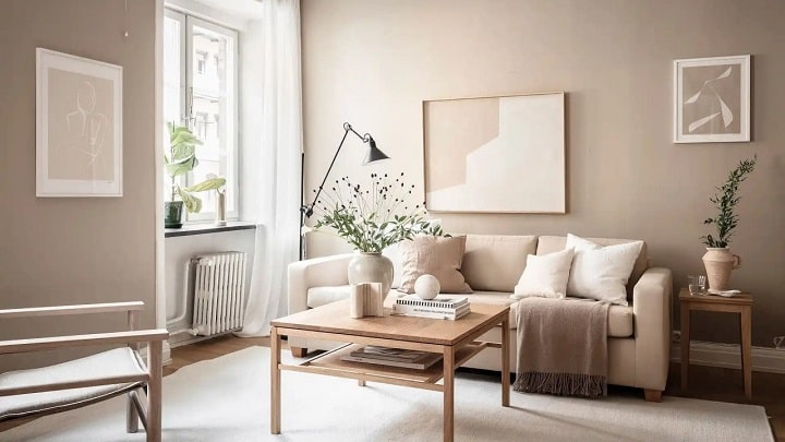 دیزاین خانه با مبل کرم دیزاین خانه با مبل کرم