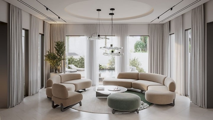 دکور خانه با مبل کرم دکور خانه با مبل کرم