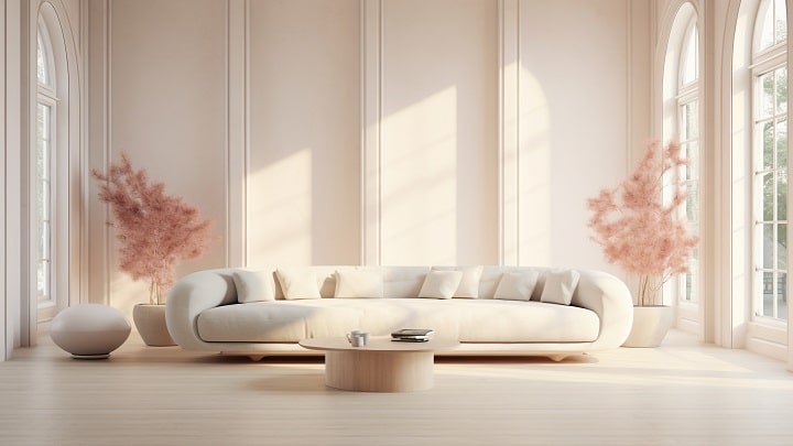 دیزاین خانه با مبل کرم دیزاین خانه با مبل کرم