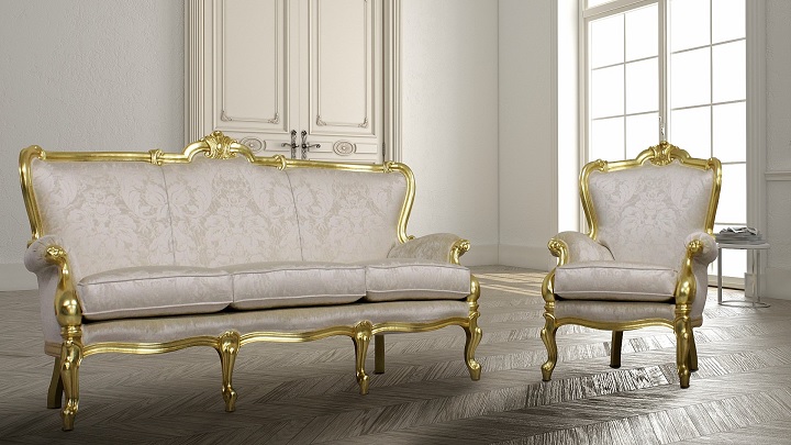 انواع دیزاین خانه با مبل استیل