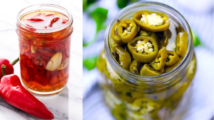 مراحل تهیه ترشی فلفل تند چرخ شده