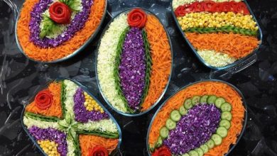 ایده‌های تزیین هنری سالاد مجلسی برای مهمانی