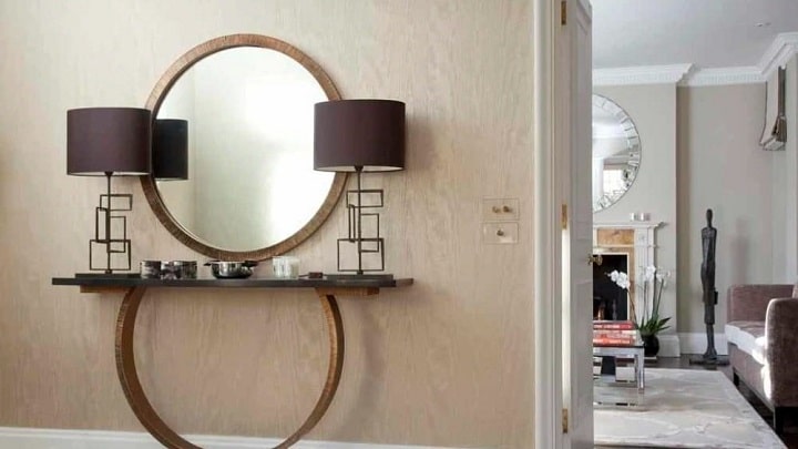 آینه‌‌‌ کنسول‌های چوبی مینیمال و ساده؛ تلفیق زیبایی و ماندگاری