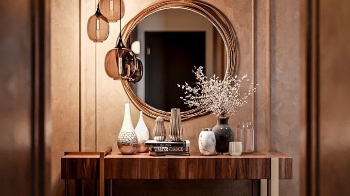 انواع مدل آینه‌‌‌ کنسول‌های چوبی؛ برای تکمیل زیبایی خانه شما