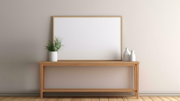 طراحی ساده و در عین حال شیک؛ آینه کنسول مینیمال