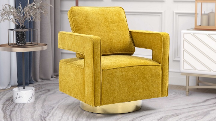 مبل تک نفره پایه استیل مدرن