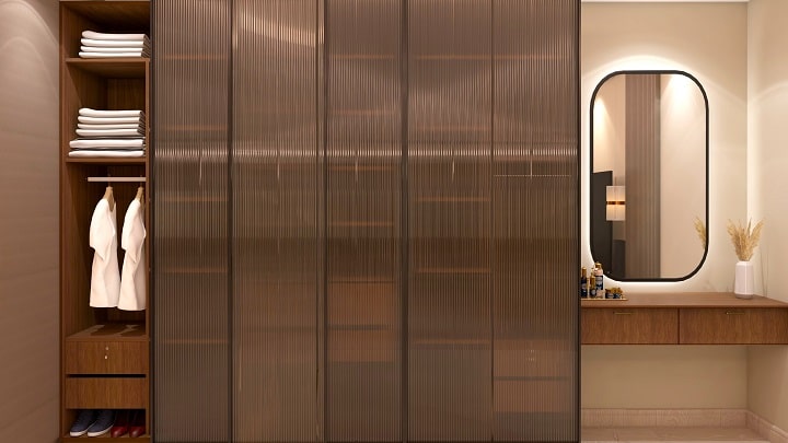 کمد دیواری آینه‌دار