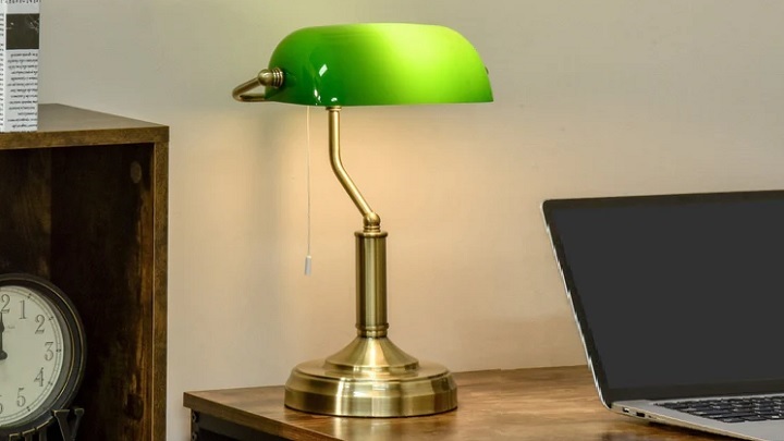 چراغ مطالعه مدرن پایه استیل رنگ سبز