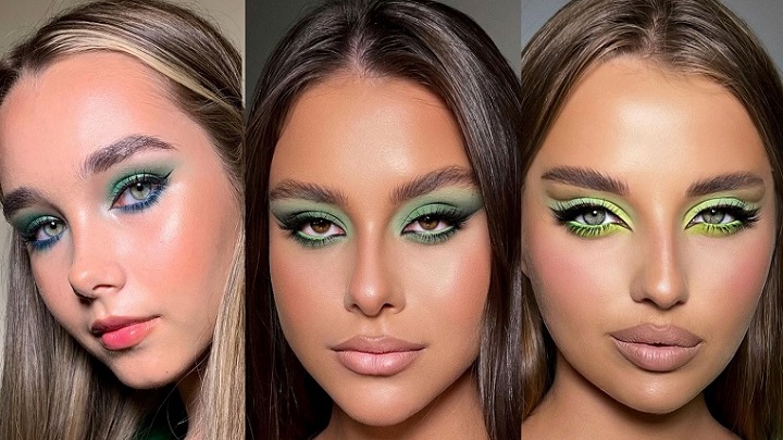 جذاب‌ترین ایده‌های آرایش چشم مدرن با رنگ سبز