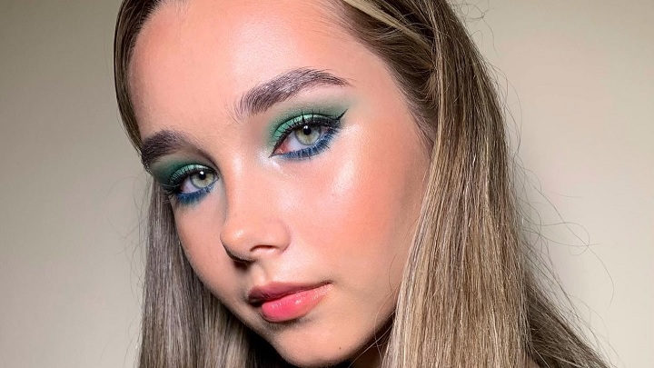 مدل‌های مختلف آرایش چشم با رنگ سبز