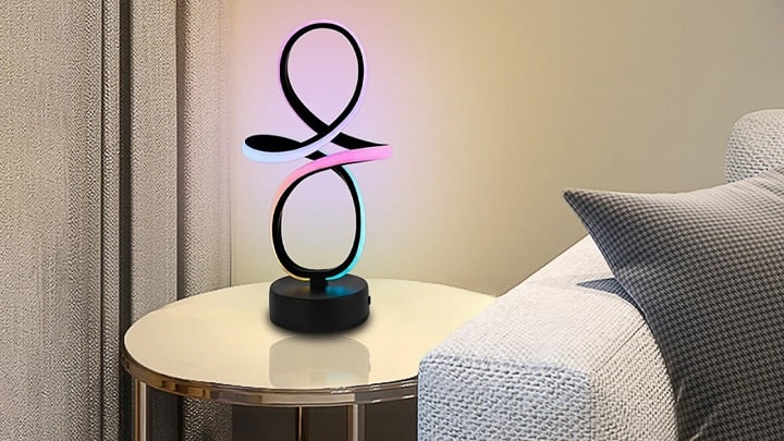 آباژور رو میزی رنگی