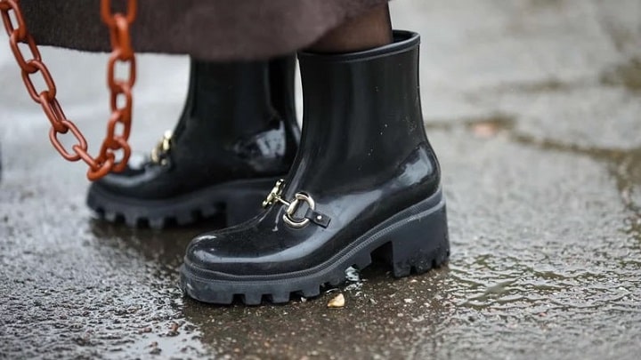 بوت مشکی ورنی 