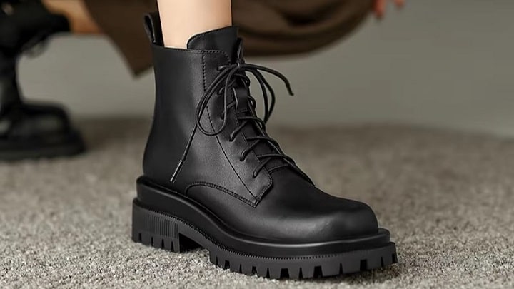 بوت مشکی مدل سربازی