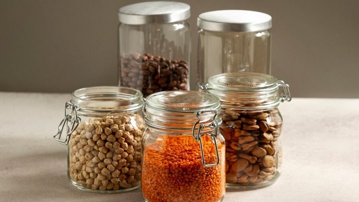 ظروف شیشهای آشپزخانه برای دکور آشپزخانه ظروف شیشهای آشپزخانه برای دکور آشپزخانه