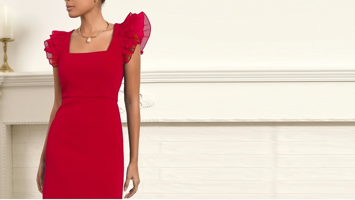 انواع مدل لباس مجلسی قرمز ترند