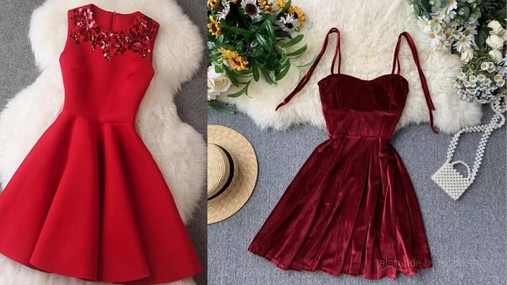 لباس مجلسی کوتاه و جذاب دخترانه