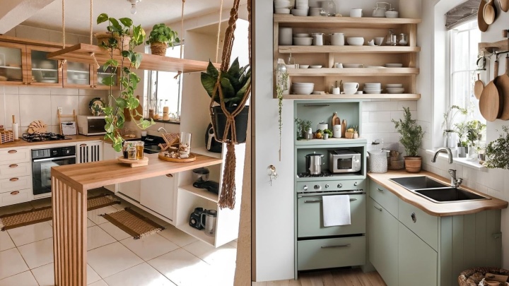 بهترین دیزاین آشپزخانه کوچک و کمجا بهترین دیزاین آشپزخانه کوچک و کمجا