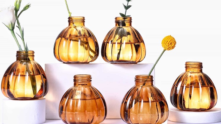 جادوی شیشه و طبیعت: گلدان‌های کوچک شیشه‌ای برای دکوراسیون شما