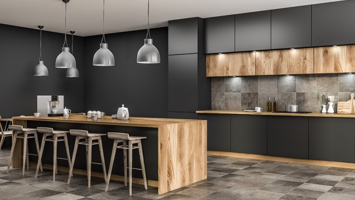 کابینت‌های چوبی لوکس: گرمی و زیبایی طبیعی در آشپزخانه