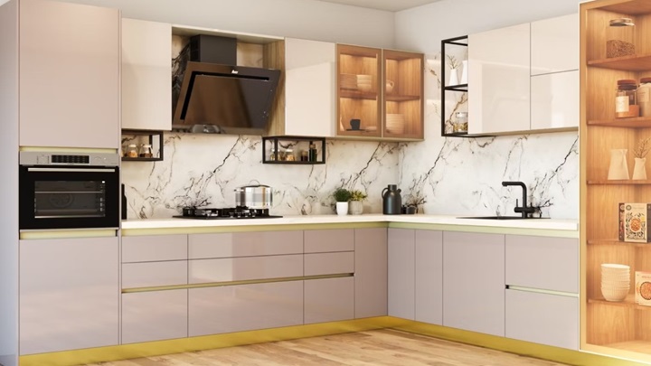 کابینت‌های آشپزخانه با نورپردازی مخفی: جلوه‌ای خاص به آشپزخانه ببخشید