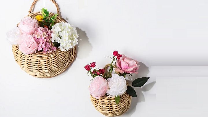 جدیدترین مدل‌های گلدان حصیری آویز