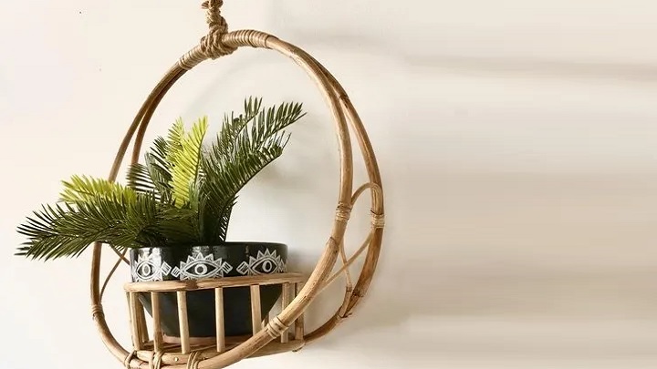 جدیدترین مدل‌های گلدان حصیری آویز