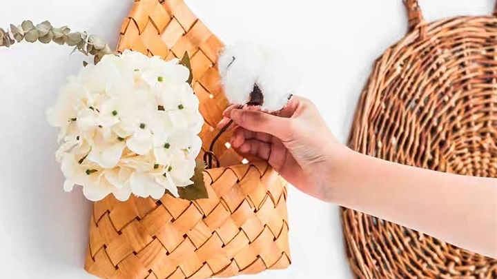 جدیدترین مدل‌های گلدان حصیری آویز