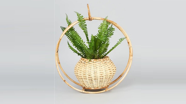 جدیدترین مدل‌های گلدان حصیری آویز