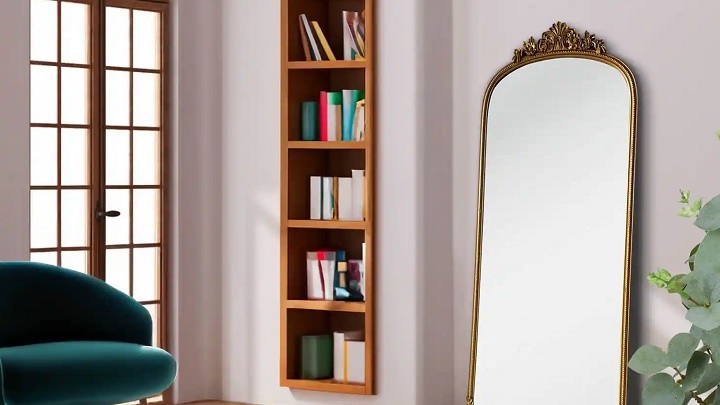 آینه قدی قاب دار دیواری با طرح سنتی آینه قدی قاب دار دیواری با طرح سنتی