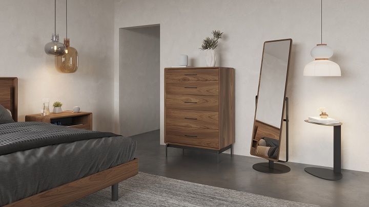 آینه قدی قاب دار برای اتاق خواب