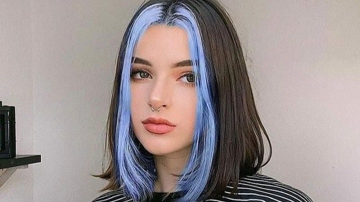 زیباترین فیس فریم‌های مو رنگ آبی