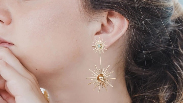 مدل های جدید گوشواره آویز طلا 