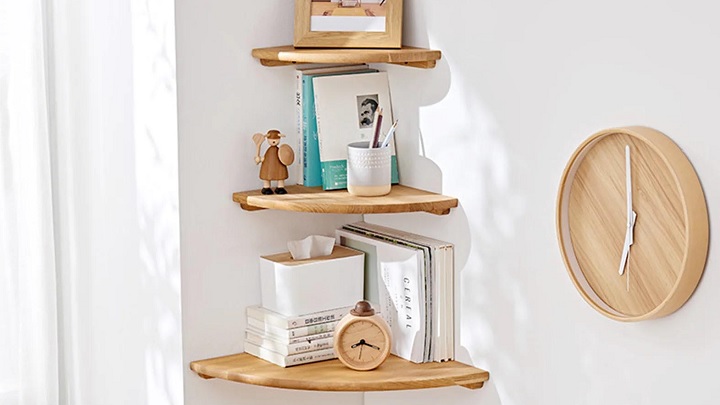 شلف چوبی کنج