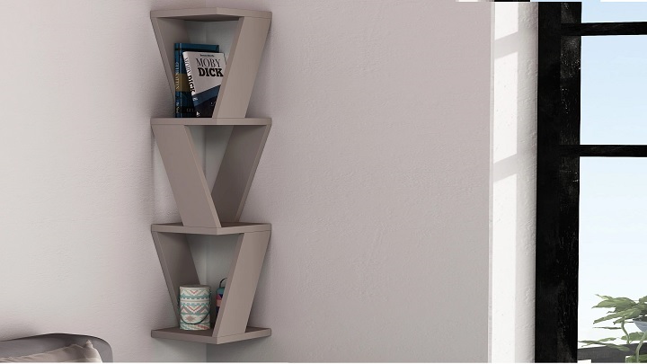 مدل های شلف چوبی کنج