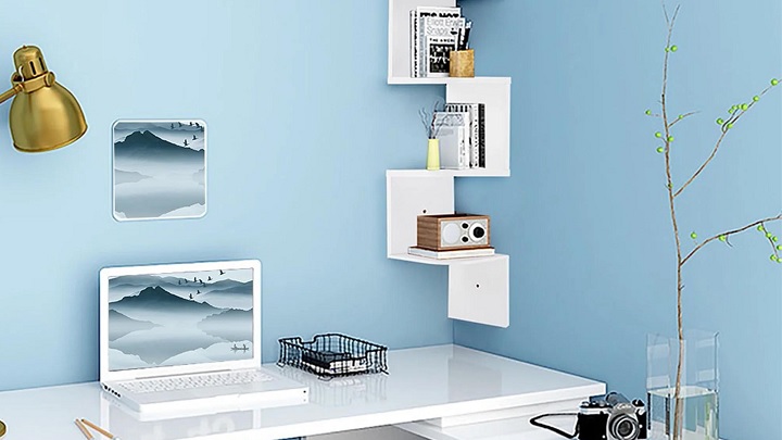 ایده های شلف چوبی کنج