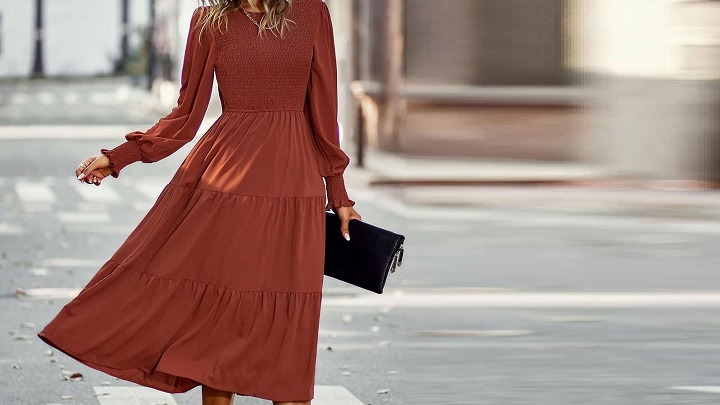 مانتو پیراهنی بلند چین دار زنانه مانتو پیراهنی بلند چین دار زنانه